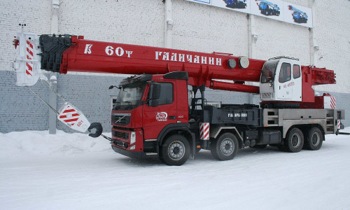 Автокран Галичанин КС-65721 шасси Volvo FM400 (8 x 4)