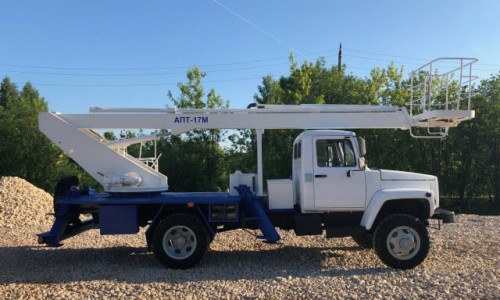 Автовышка ГАЗ АПТ-17М (ГАЗ-3309) 2места