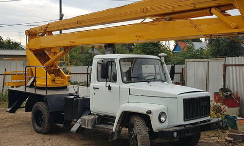 Автовышка ГАЗ 3307 Т17 телескопический 17 метров