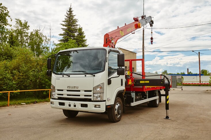 Аренда манипулятора КМУ PALFINGER на шасси Isuzu