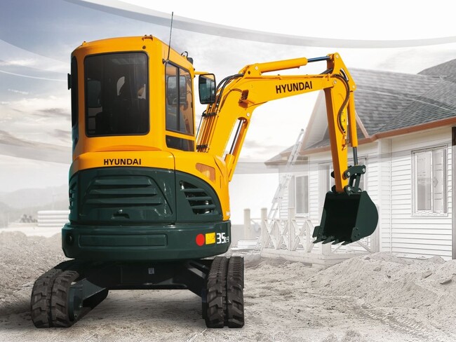 Аренда мини-экскаватора Hyundai R35Z-7